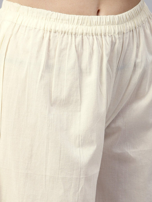 Round Neck Pink Kurta With Palazzo And Multi Colored Dupatta | LASVINI - Redefining Indian Fashion with Elegance