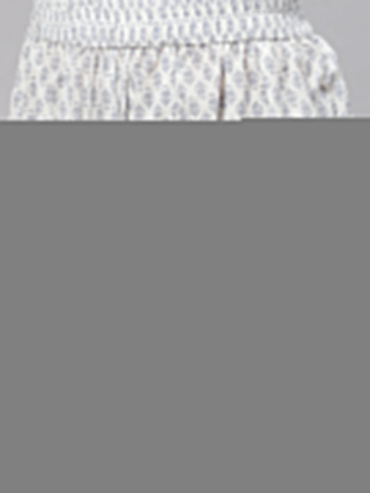 Women White Floral Straight Kurta Palazoo Set With Dupatta | LASVINI - Redefining Indian Fashion with Elegance