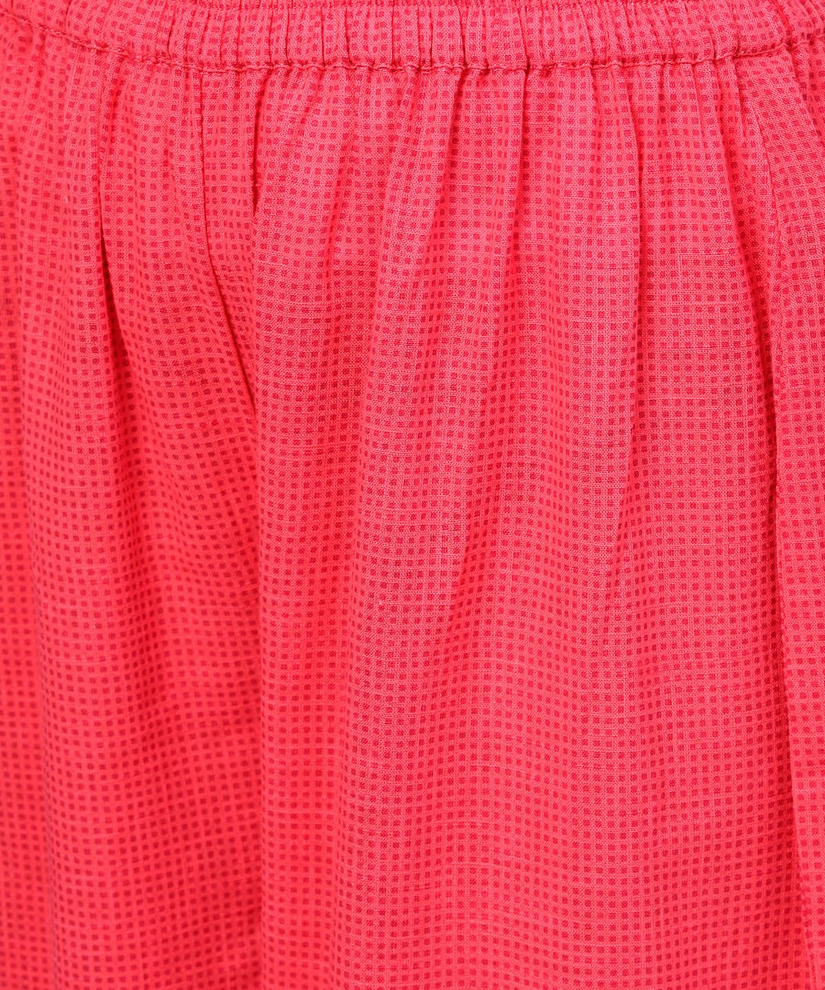 Yellow & Red Printed 3/4Th Sleeve Cotton Kurta With Sharara | LASVINI - Redefining Indian Fashion with Elegance