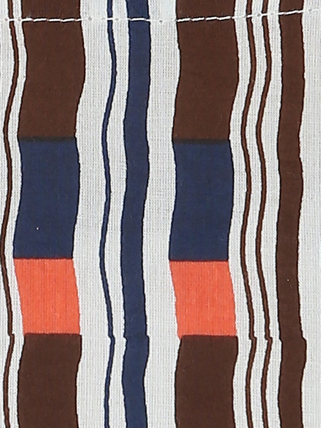 Multi Printed Off Shoulder Half Sleeve Cotton A-Line Kurta | LASVINI - Redefining Indian Fashion with Elegance