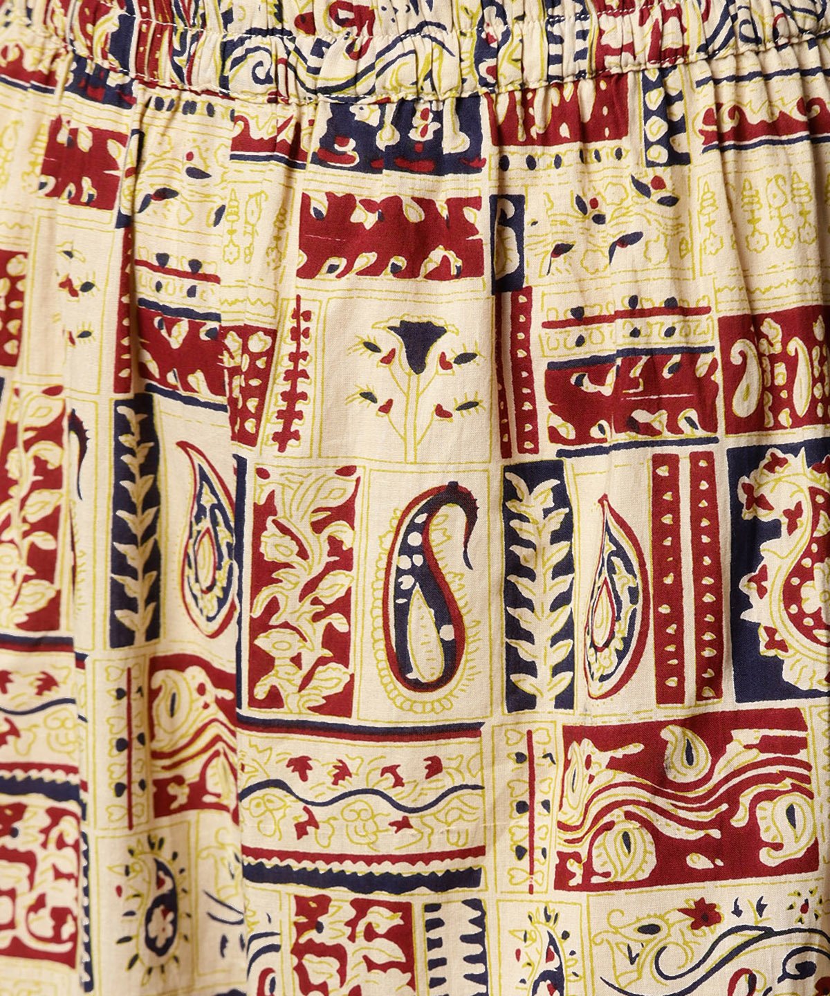 Cream Printed Half Sleeve Kurta With Ankle Length Palazzo | LASVINI - Redefining Indian Fashion with Elegance