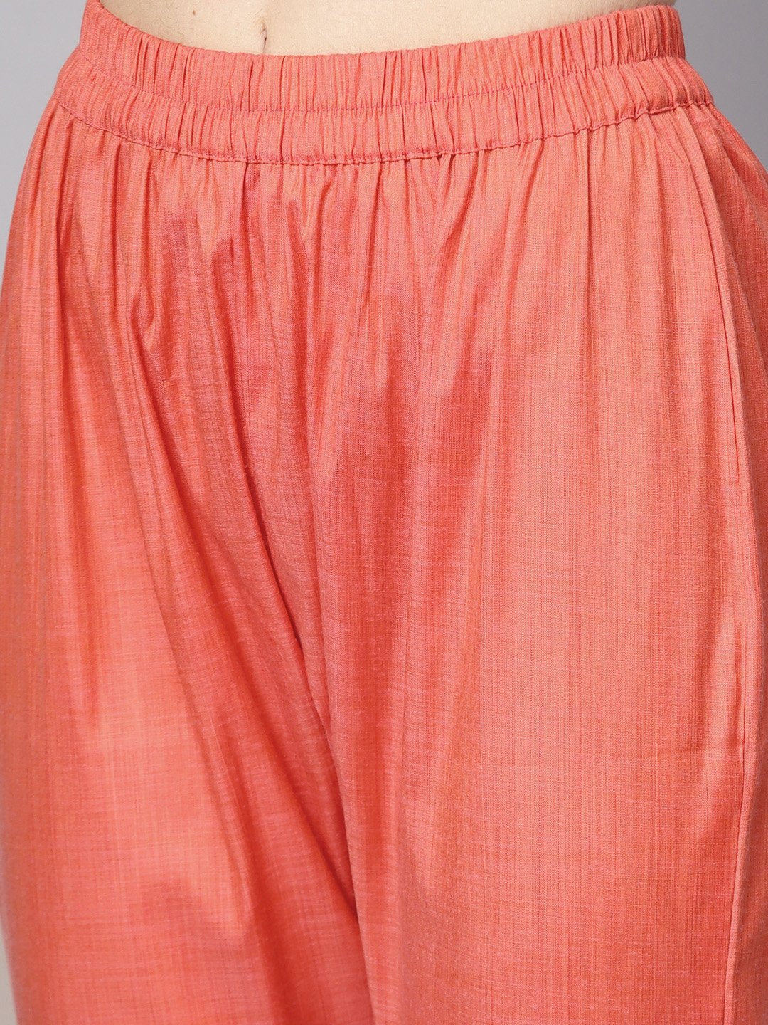 Red Full Sleeve Cotton Kurta With Pant | LASVINI - Redefining Indian Fashion with Elegance