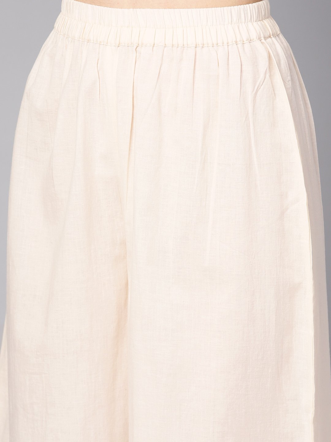 Black Printed Full Sleeve Rayon Kurta With Dupatta And Solid Beige Palazzo | LASVINI - Redefining Indian Fashion with Elegance