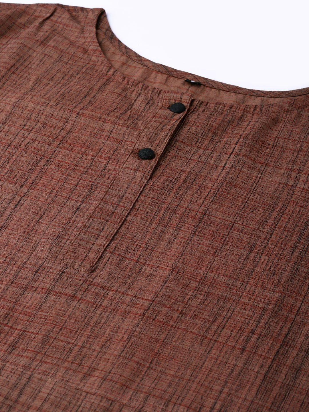 Women Brown Printed Kurta With Trousers | LASVINI - Redefining Indian Fashion with Elegance