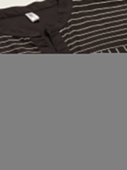 Women Black Calf Length Three-Quarter Sleeves Straight Solid Yoke Design Cotton Kurta | LASVINI - Redefining Indian Fashion with Elegance