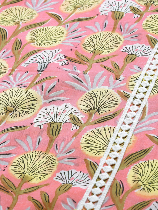 Women Pink & Off-White Printed Kurta With Palazzos & Dupatta | LASVINI - Redefining Indian Fashion with Elegance