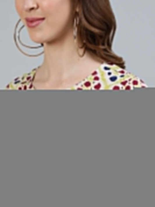 Women Cream Printed Night Suit | LASVINI - Redefining Indian Fashion with Elegance