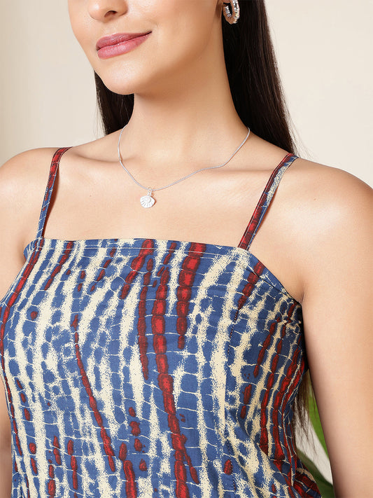 Women Multicolore Printed Straight Tunic | LASVINI - Redefining Indian Fashion with Elegance