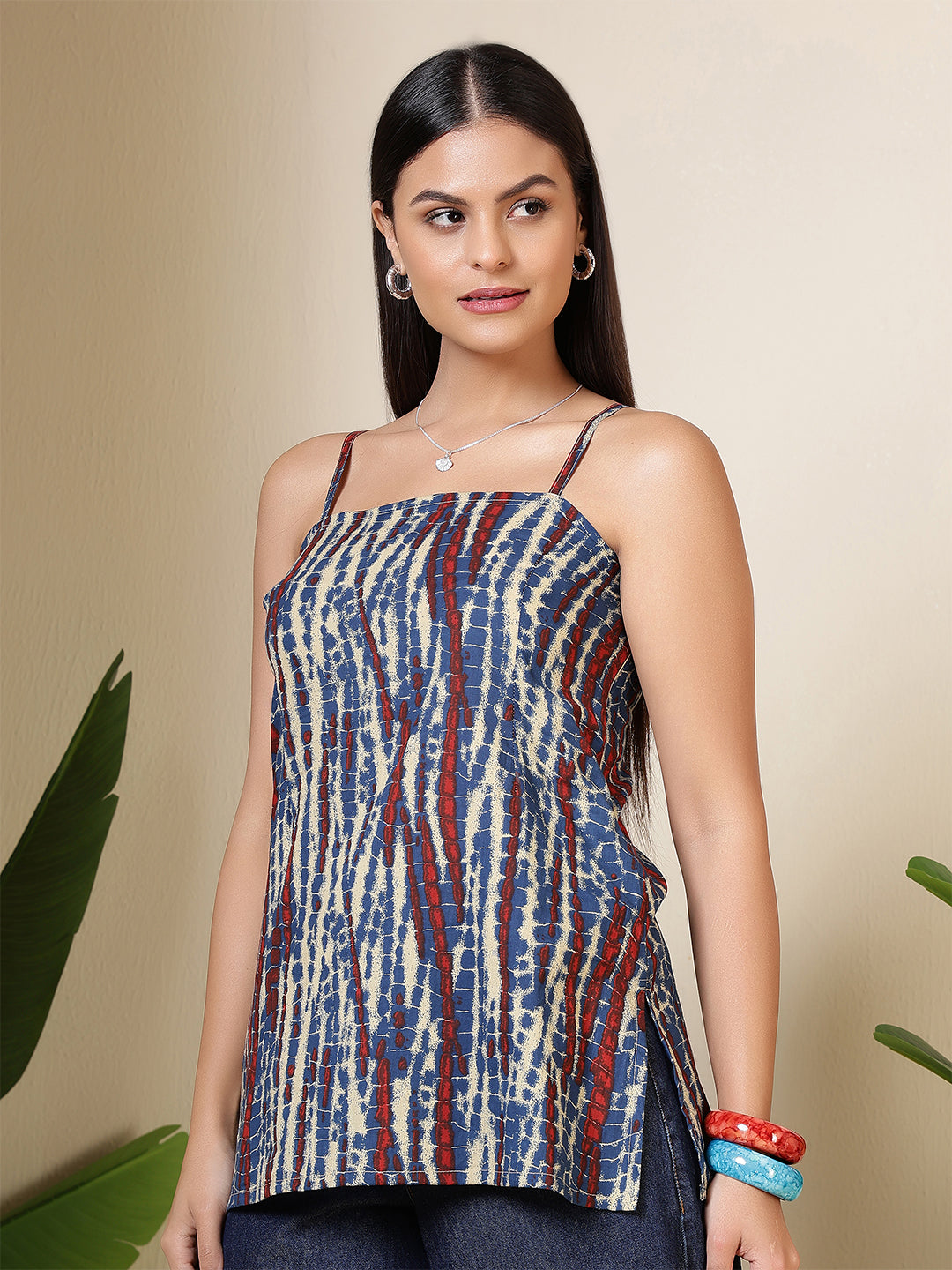 Women Multicolore Printed Straight Tunic | LASVINI - Redefining Indian Fashion with Elegance