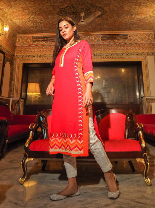 Pink Flex Kurta | LASVINI - Redefining Indian Fashion with Elegance