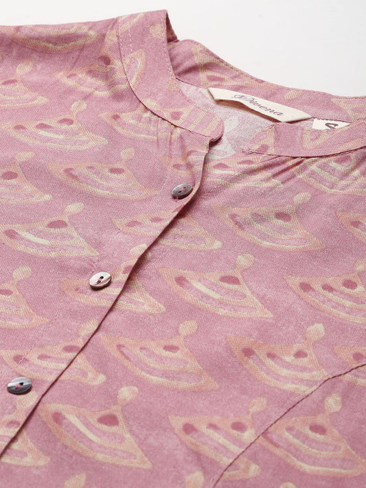 Women'S Peach Rayon Top | LASVINI - Redefining Indian Fashion with Elegance