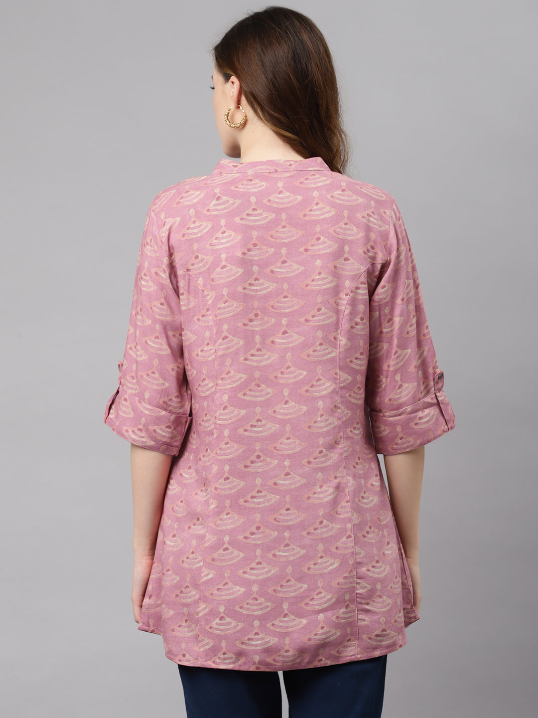 Women'S Peach Rayon Top | LASVINI - Redefining Indian Fashion with Elegance