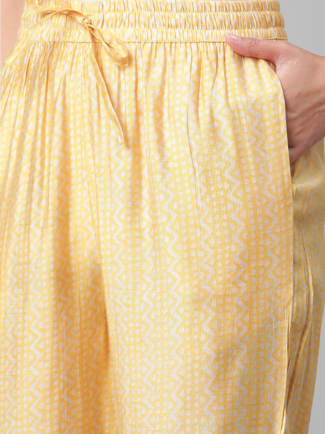 Women'S Light Yellow Rayon Kaftan Pant Set | LASVINI - Redefining Indian Fashion with Elegance