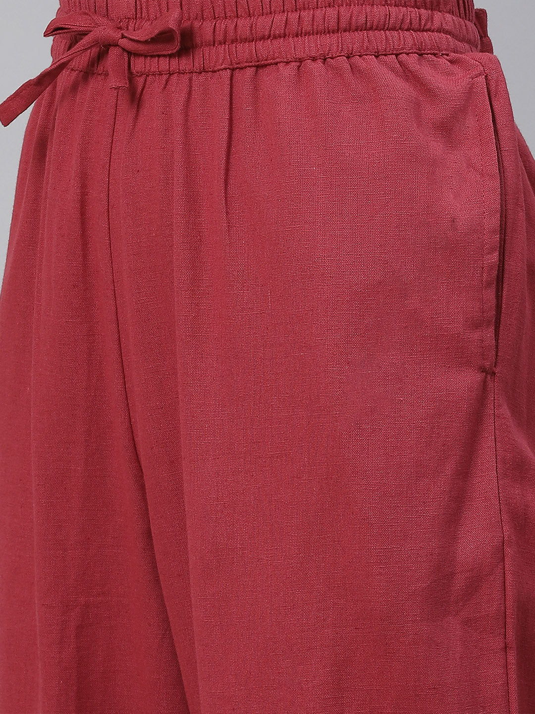 Women'S Maroon Rayon Bandhej Kaftan Pant Set | LASVINI - Redefining Indian Fashion with Elegance