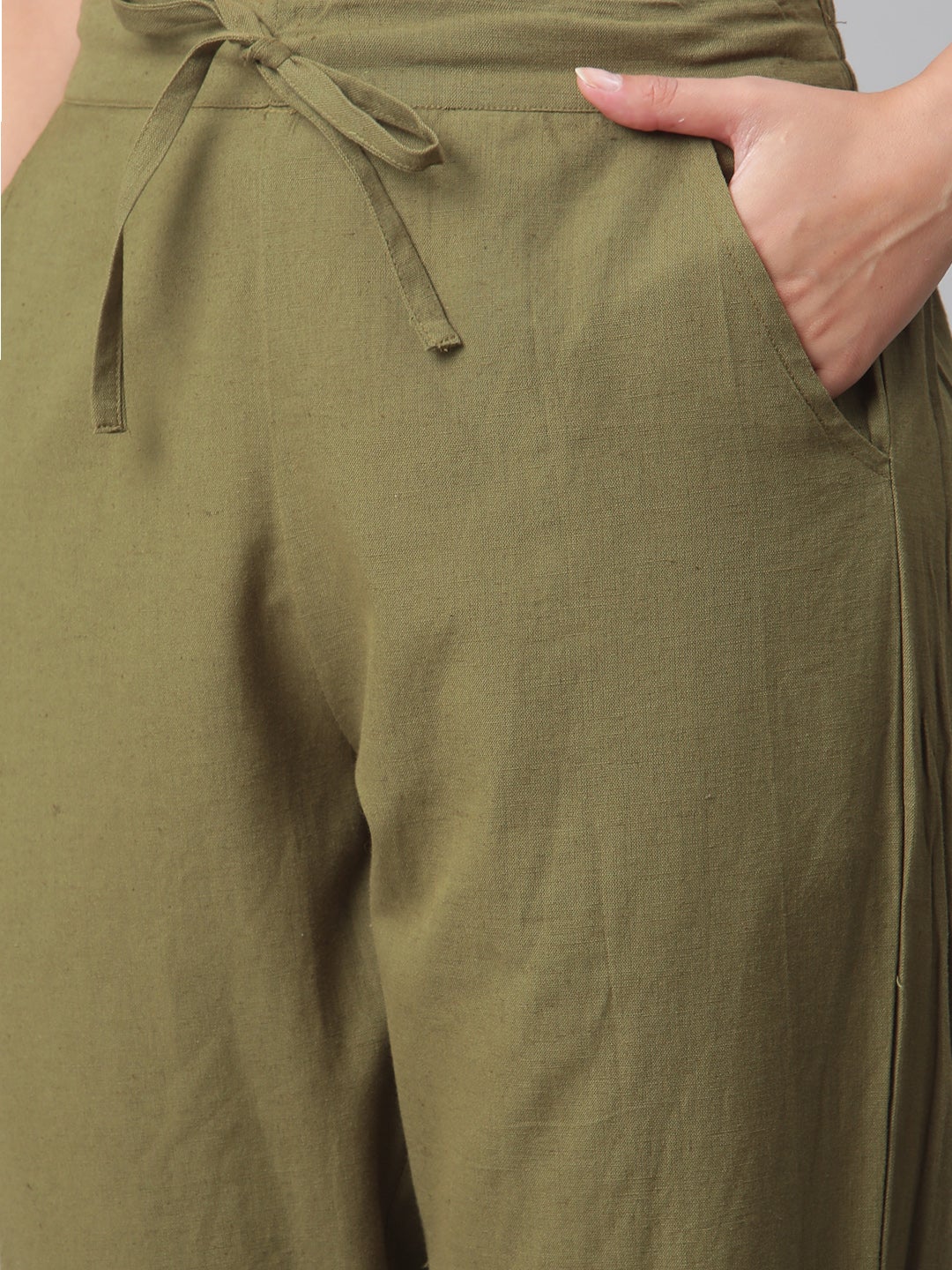 Women'S Green Rayon Kaftan Pant Set | LASVINI - Redefining Indian Fashion with Elegance