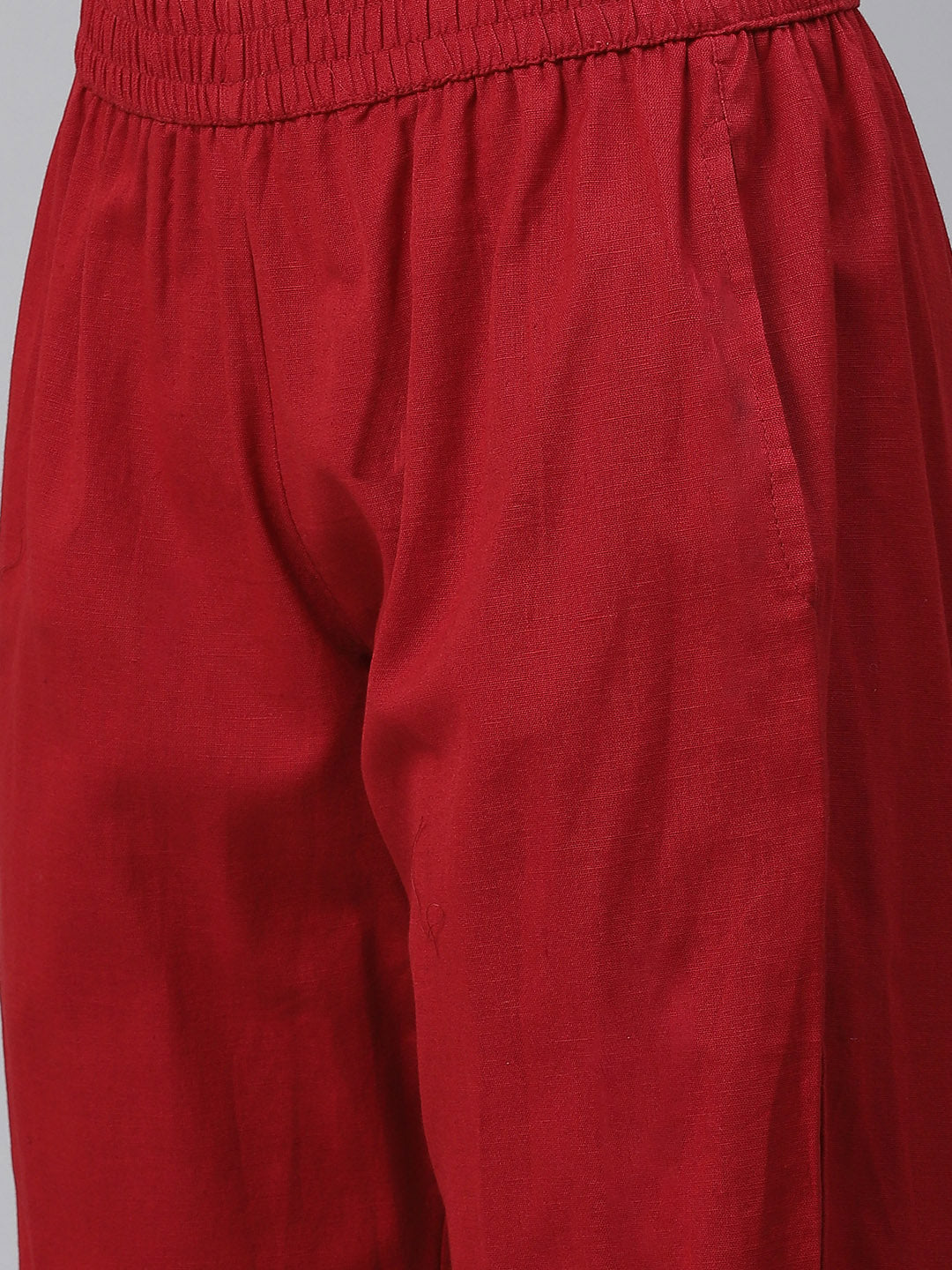 Women'S Maroon Rayon Floral Kaftan Pant Set | LASVINI - Redefining Indian Fashion with Elegance