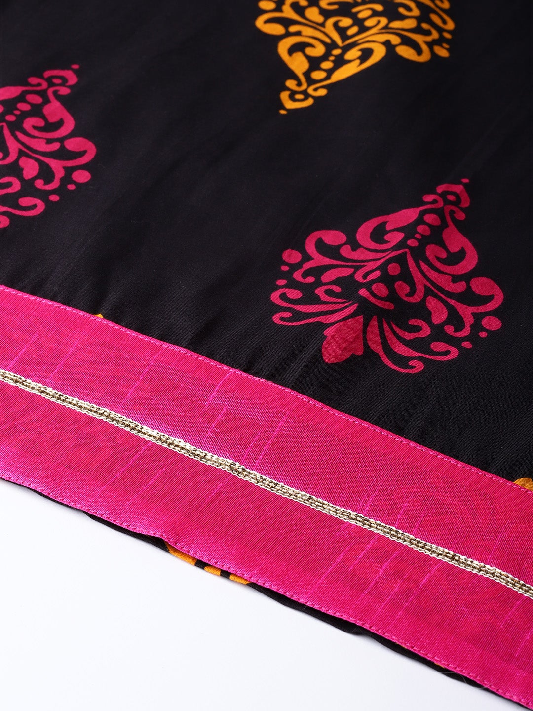 Women'S Printed Black Cotton Kurti | LASVINI - Redefining Indian Fashion with Elegance