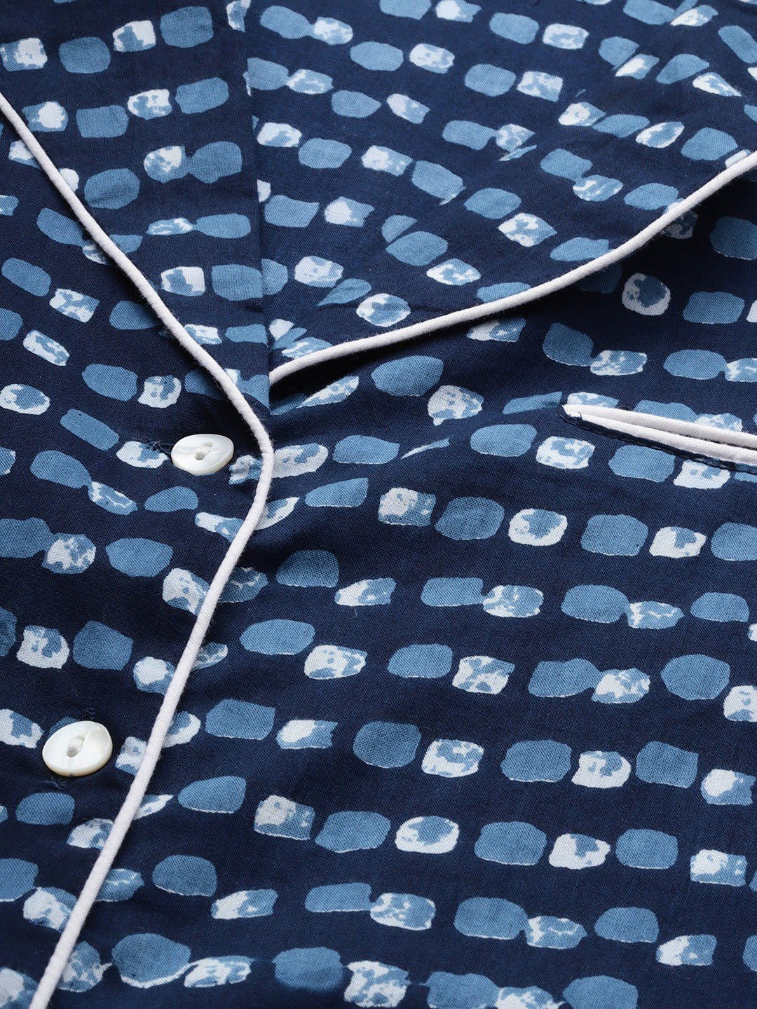 Women'S Blue Printed Nightsuit | LASVINI - Redefining Indian Fashion with Elegance