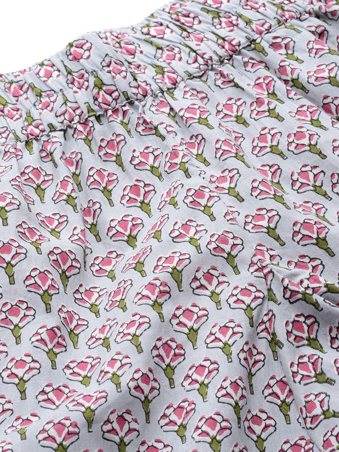Women'S Grey Printed Loungewear/Nightwear | LASVINI - Redefining Indian Fashion with Elegance