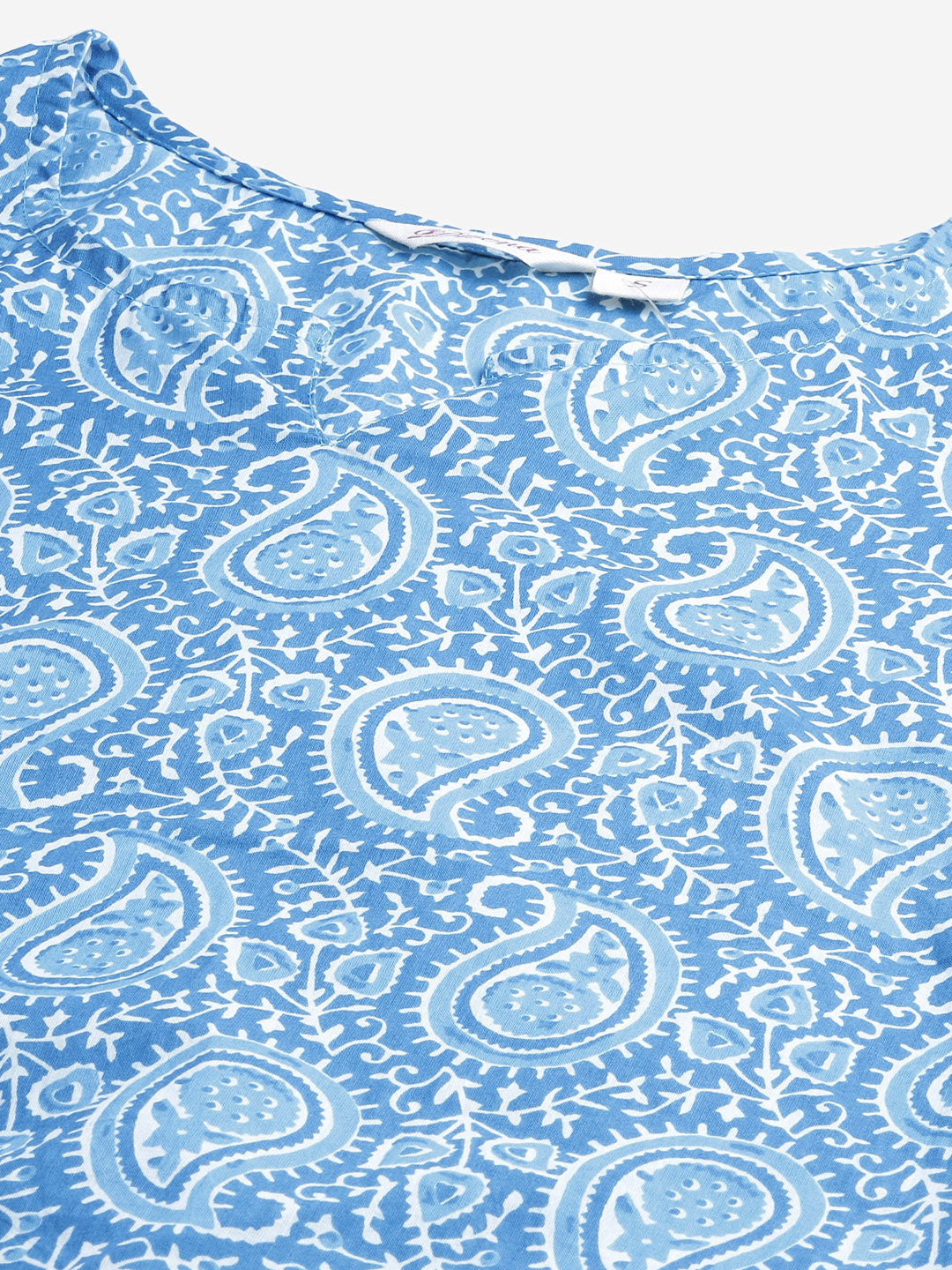 Women'S Blue Printed Cotton Nightwear | LASVINI - Redefining Indian Fashion with Elegance