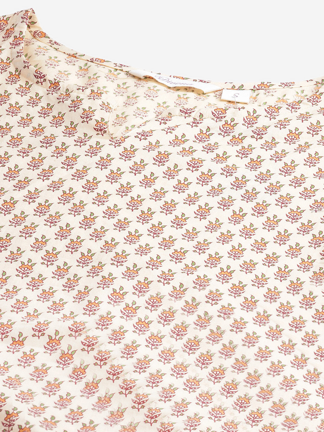 Women'S Yellow Buti Print Cotton Nightwear | LASVINI - Redefining Indian Fashion with Elegance