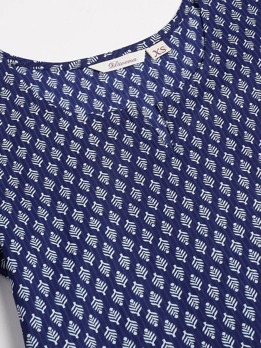 Blue Printed Loungewear/Nightwear | LASVINI - Redefining Indian Fashion with Elegance