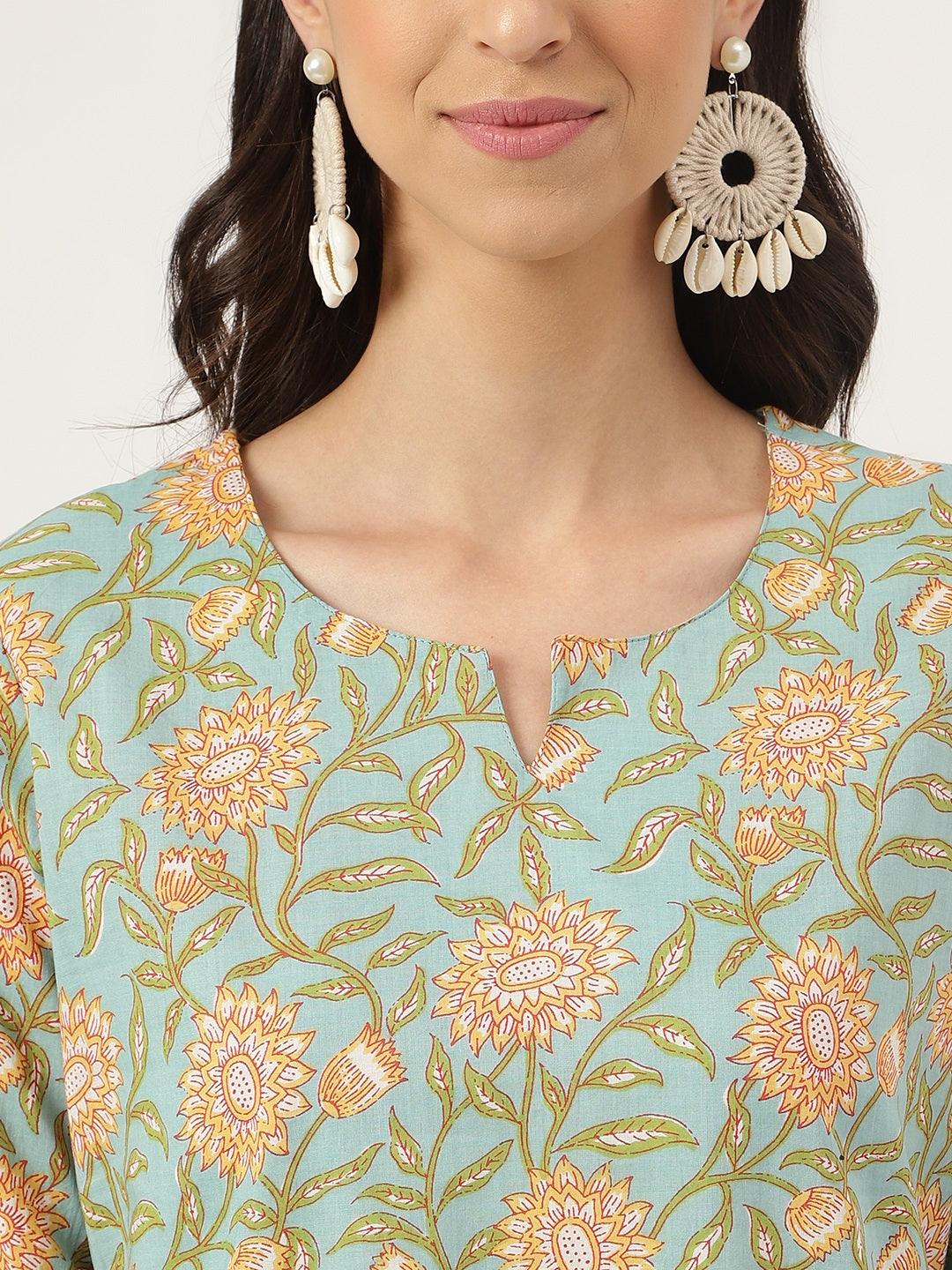 Green Printed Loungewear/Nightwear | LASVINI - Redefining Indian Fashion with Elegance