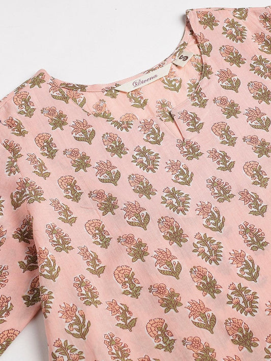 Soft Pink Printed Loungewear/Nightwear | LASVINI - Redefining Indian Fashion with Elegance