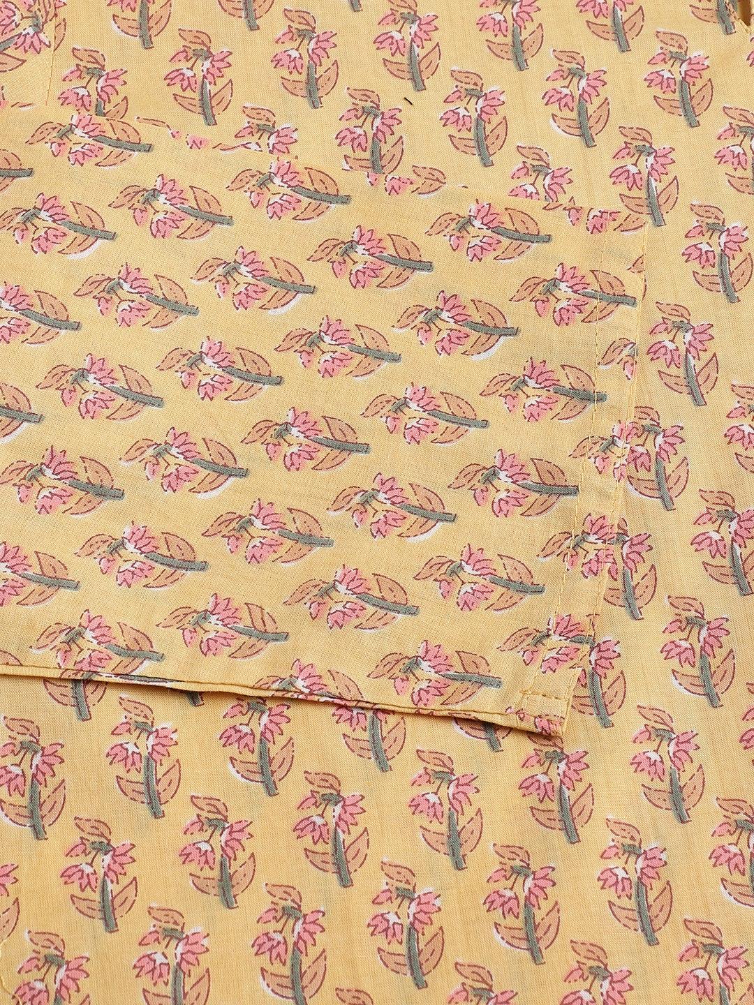 Mustard Printed Loungewear/Nightwear | LASVINI - Redefining Indian Fashion with Elegance