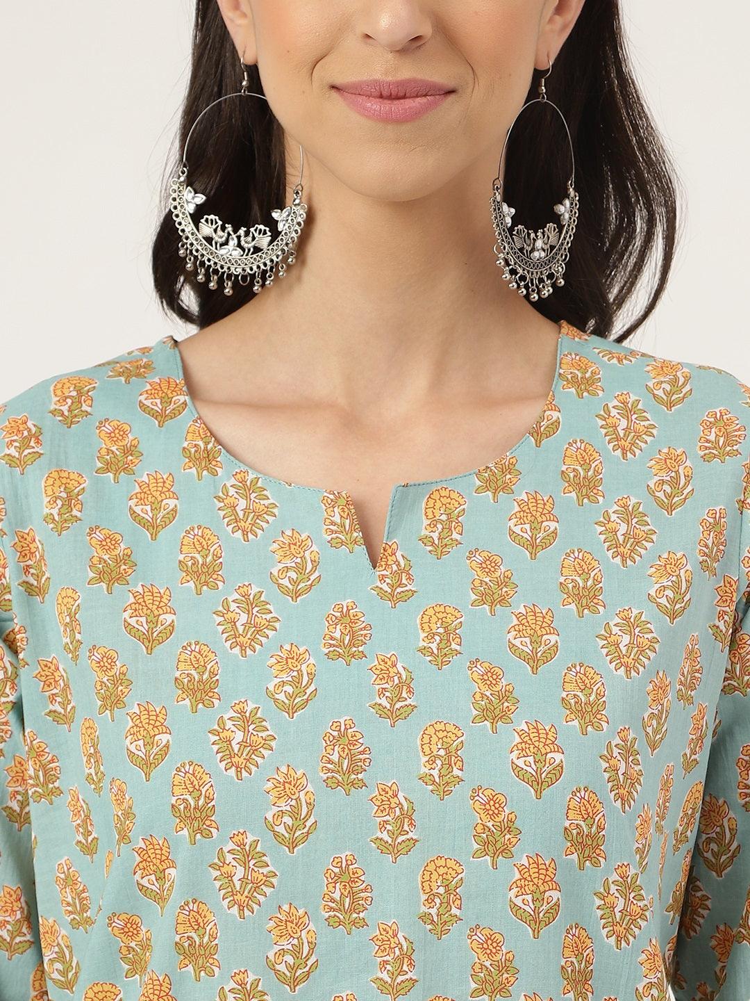 Light Green Printed Loungewear/Nightwear | LASVINI - Redefining Indian Fashion with Elegance