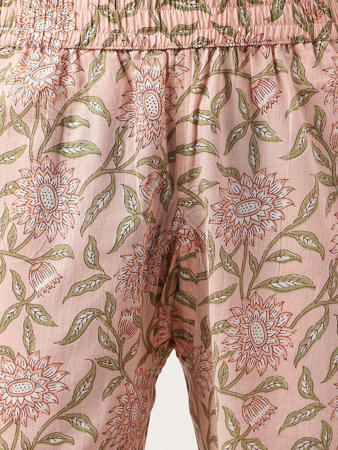 Pink Printed Loungewear/Nightwear | LASVINI - Redefining Indian Fashion with Elegance