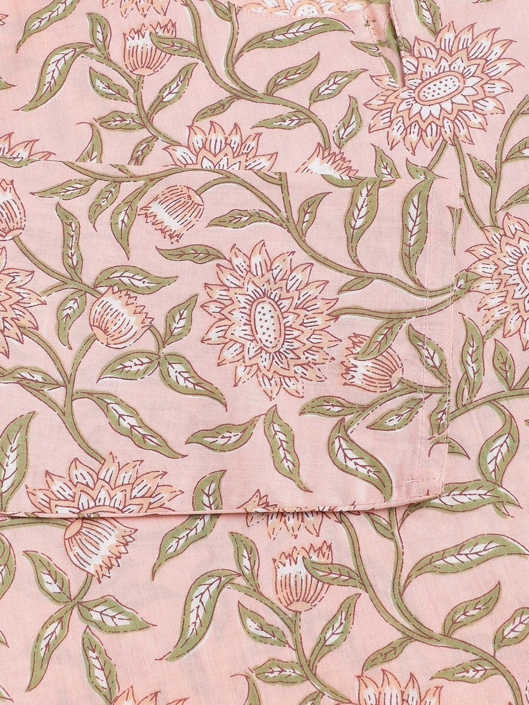 Pink Printed Loungewear/Nightwear | LASVINI - Redefining Indian Fashion with Elegance