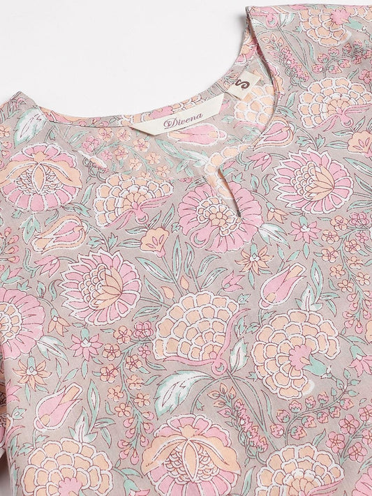 Light Brown Printed Loungewear/Nightwear | LASVINI - Redefining Indian Fashion with Elegance