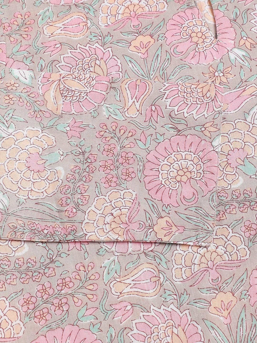 Light Brown Printed Loungewear/Nightwear | LASVINI - Redefining Indian Fashion with Elegance