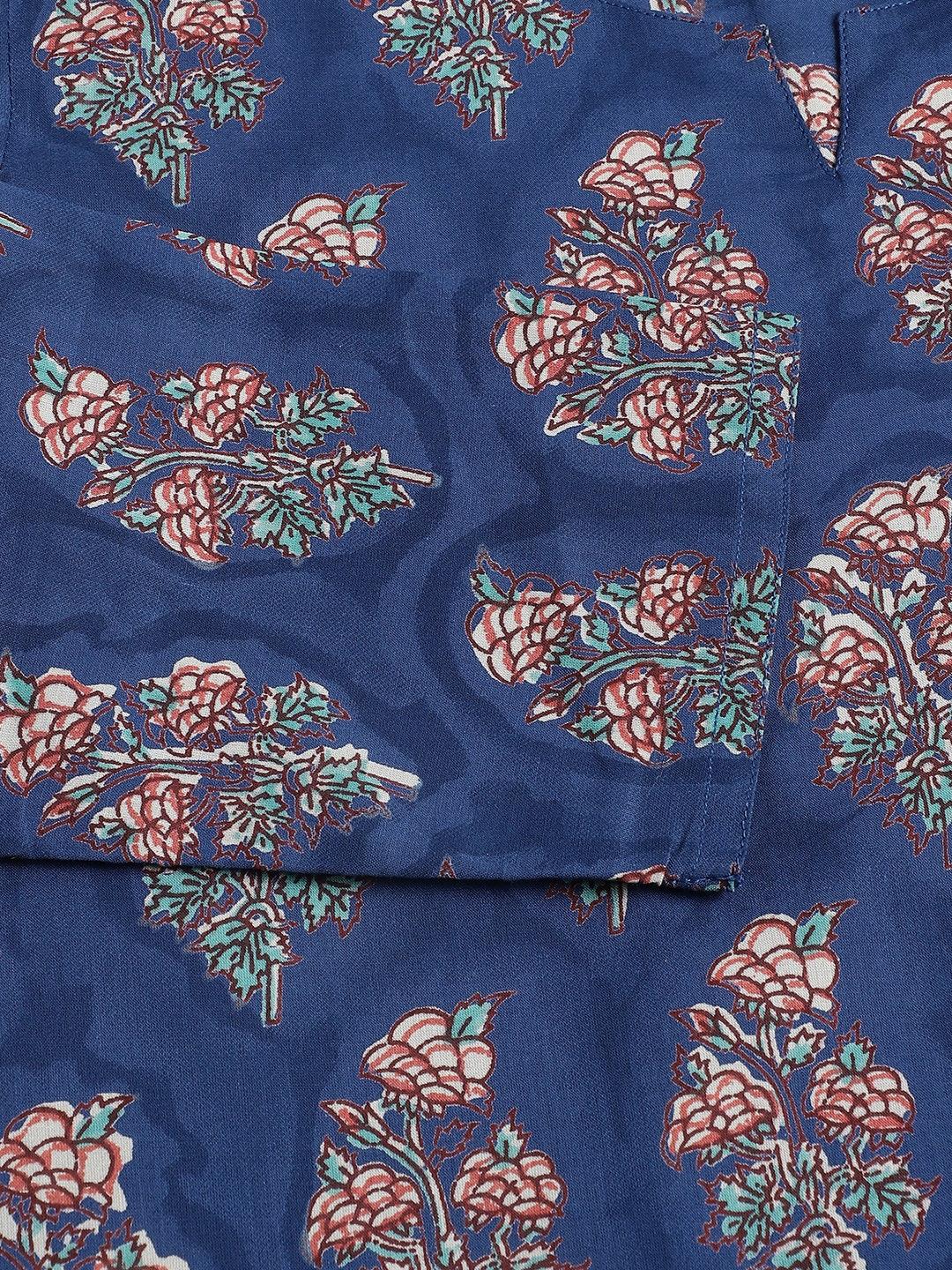 Blue Printed Loungewear/Nightwear | LASVINI - Redefining Indian Fashion with Elegance