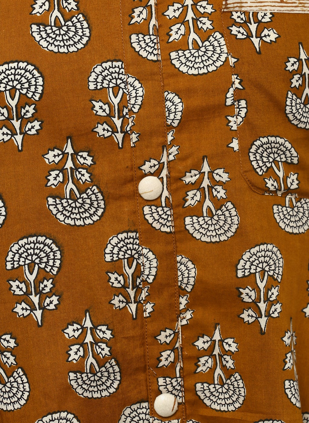 Women'S Printed Cotton Shirt Style Kurta | LASVINI - Redefining Indian Fashion with Elegance