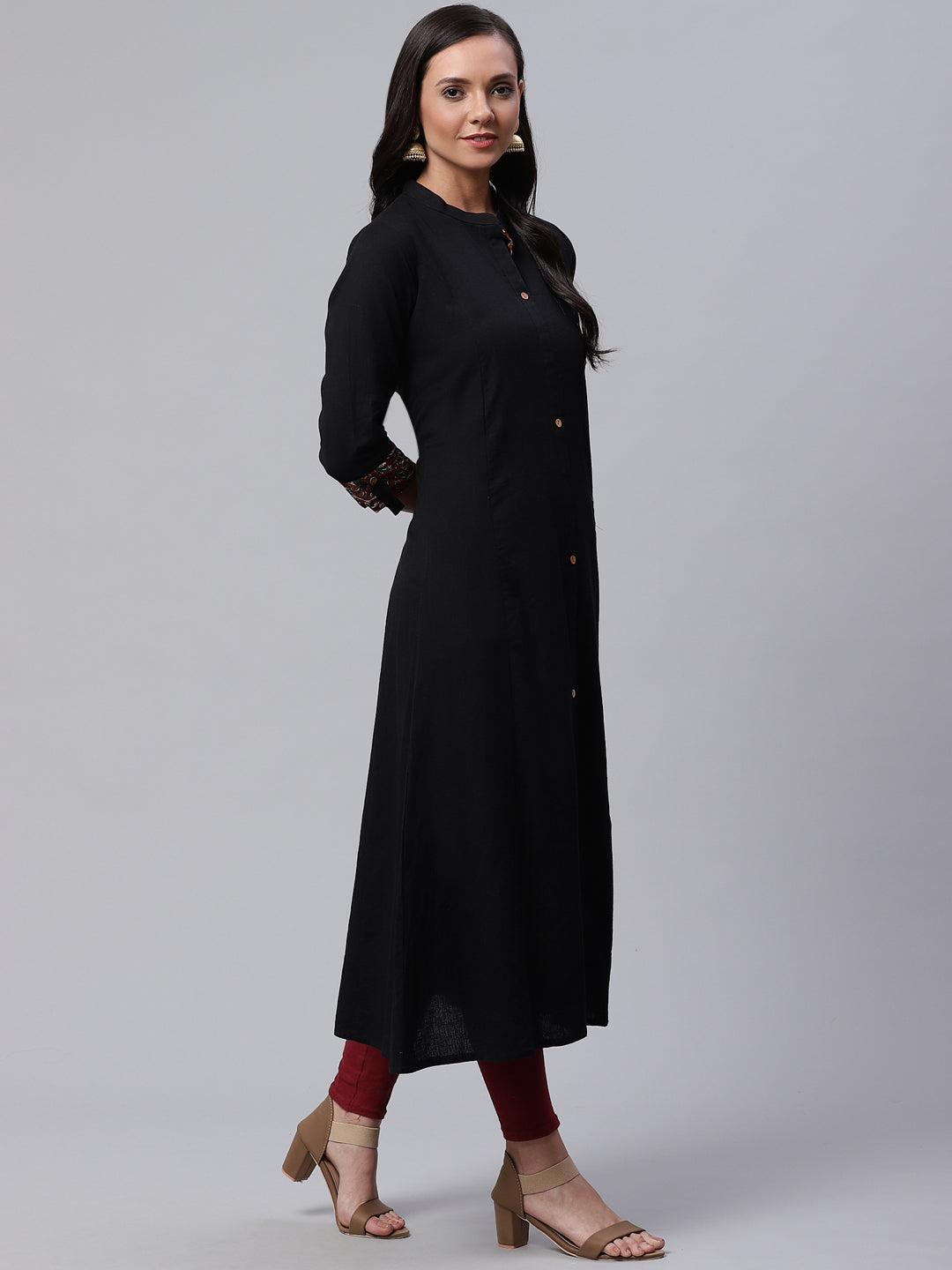 Women'S Sequin Work Black Kurta | LASVINI - Redefining Indian Fashion with Elegance