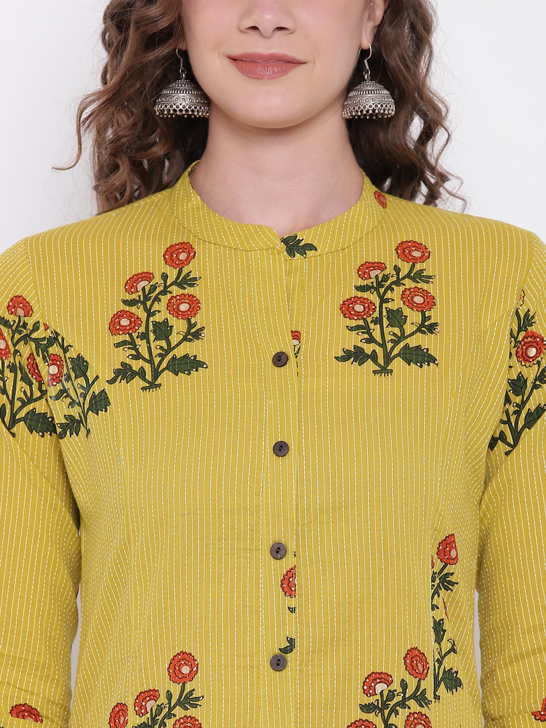 Women'S Lemon Yellow Straight Cotton Kurta | LASVINI - Redefining Indian Fashion with Elegance