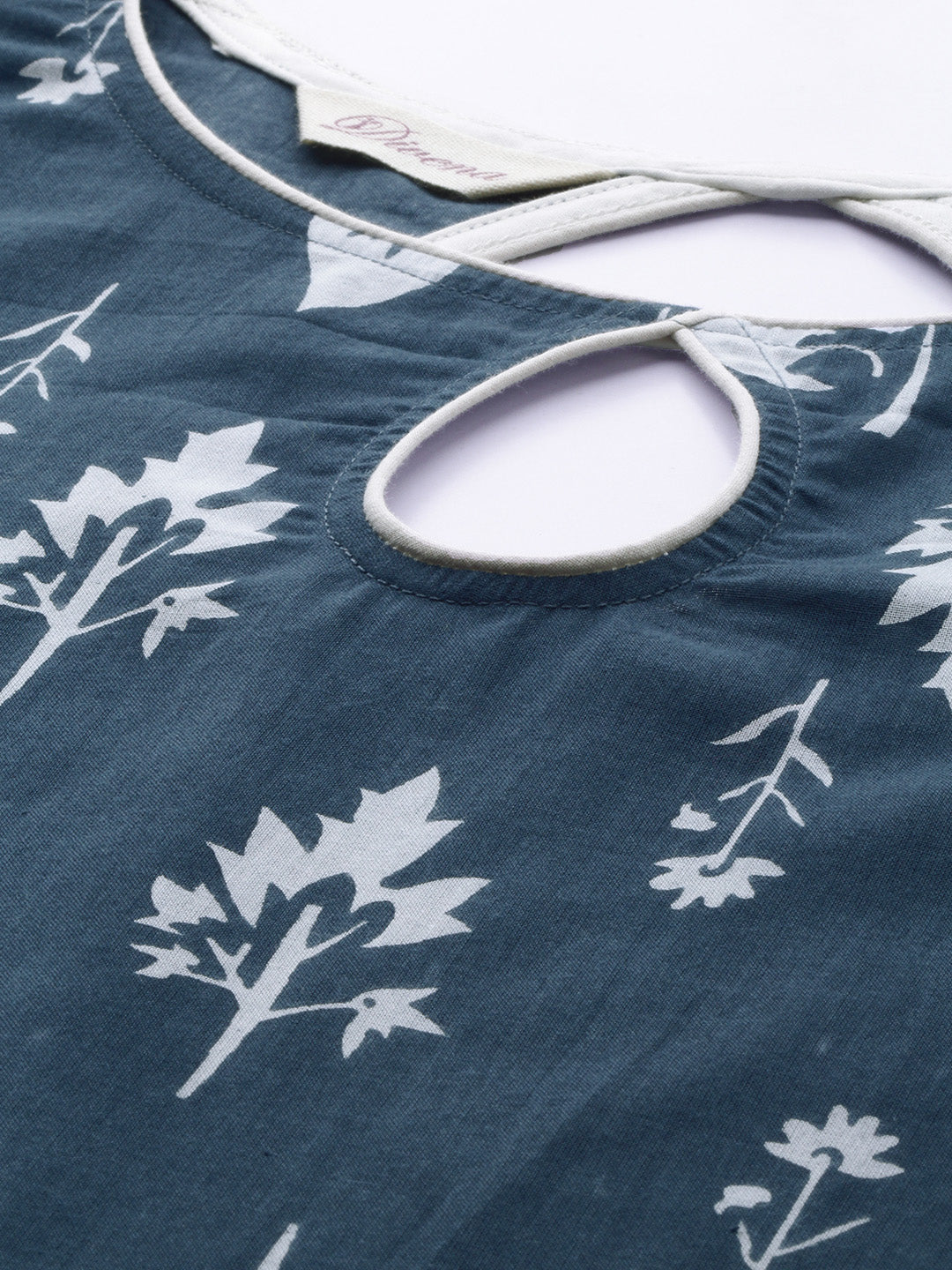 Women'S Grey Floor Length Cotton Kurta | LASVINI - Redefining Indian Fashion with Elegance