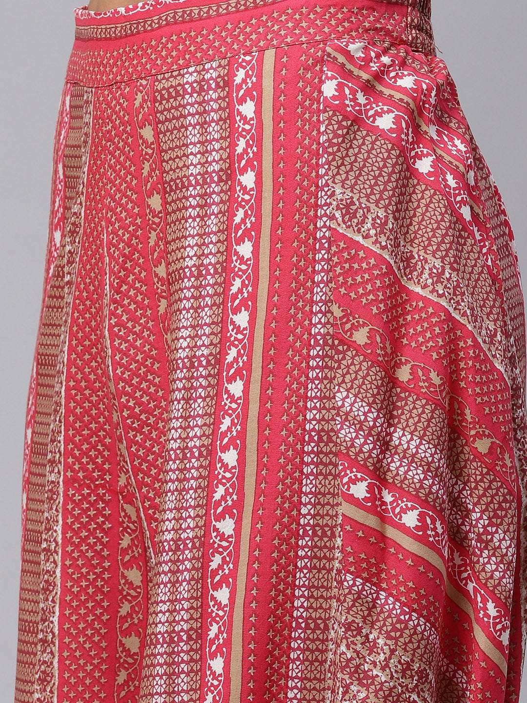 Women'S Drape Style Kurti Plazzo Set With Attached Dupatta | LASVINI - Redefining Indian Fashion with Elegance