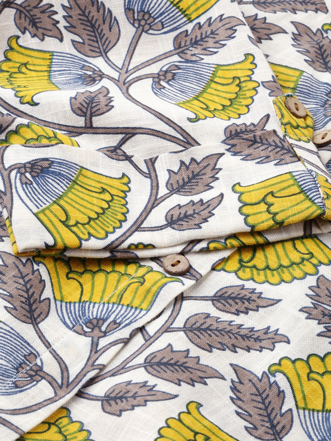 Women'S White Printed Cotton Kurta | LASVINI - Redefining Indian Fashion with Elegance