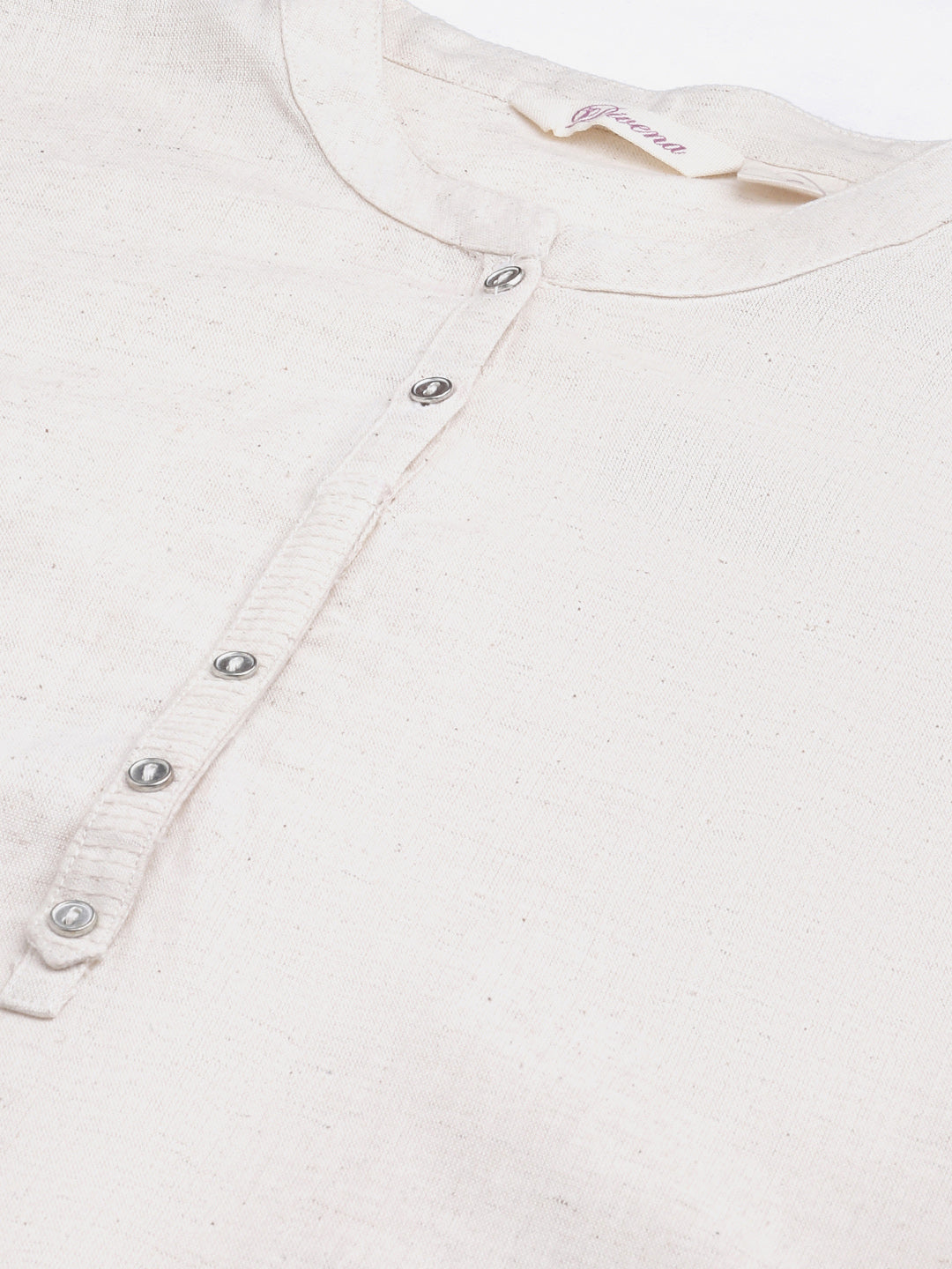 Women'S Solid Beige Cotton Kurta | LASVINI - Redefining Indian Fashion with Elegance