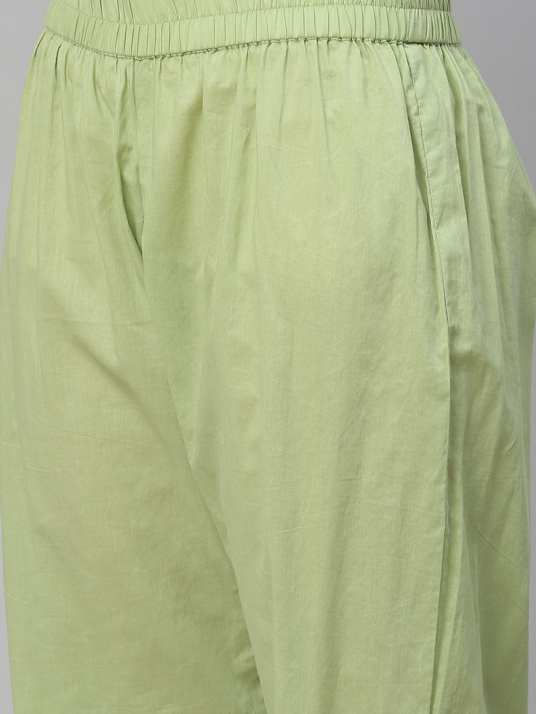 Women'S Green Cotton Kurta Pant Set | LASVINI - Redefining Indian Fashion with Elegance