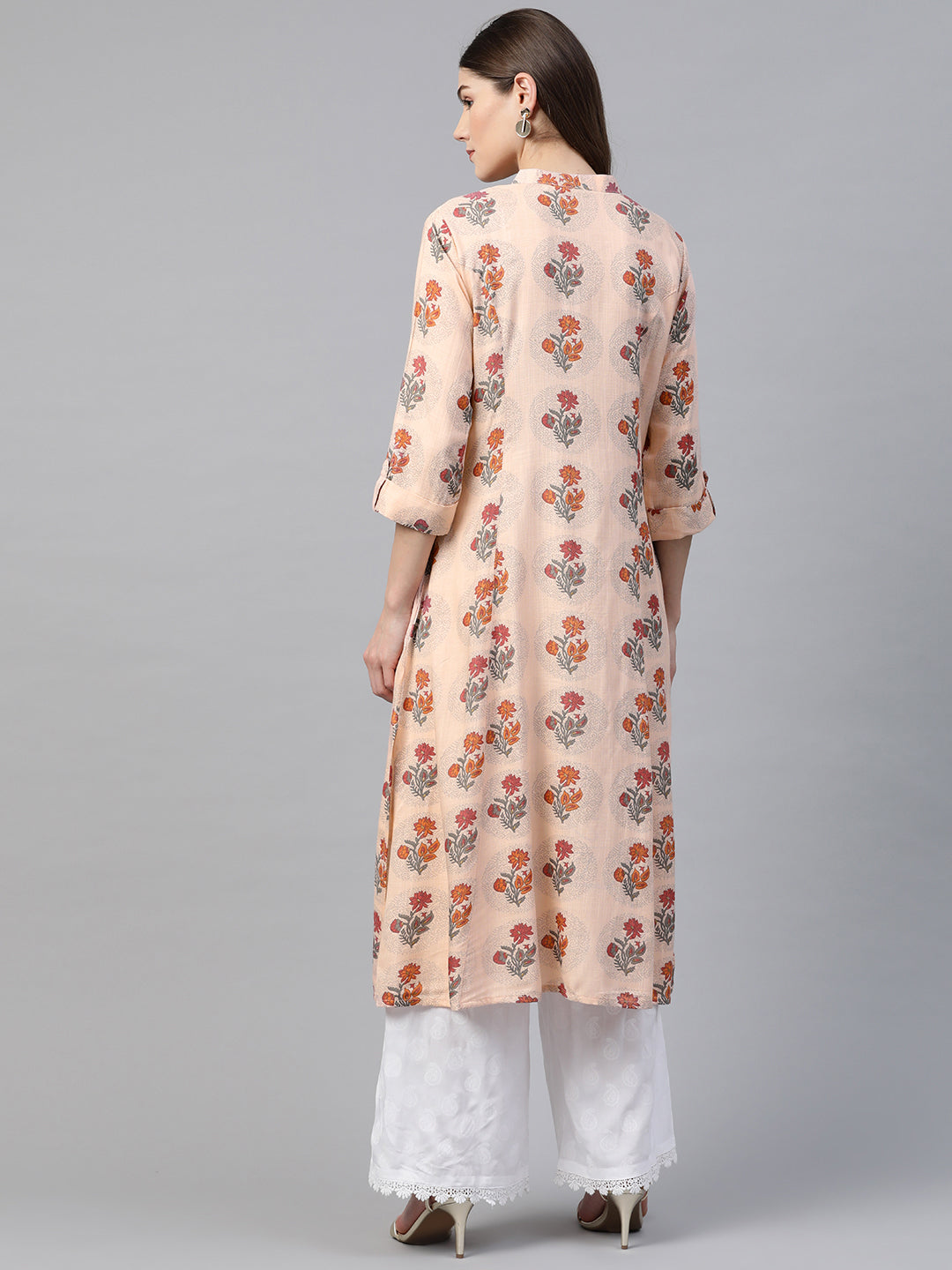 Women'S A-Line Pink Rayon Kurta | LASVINI - Redefining Indian Fashion with Elegance