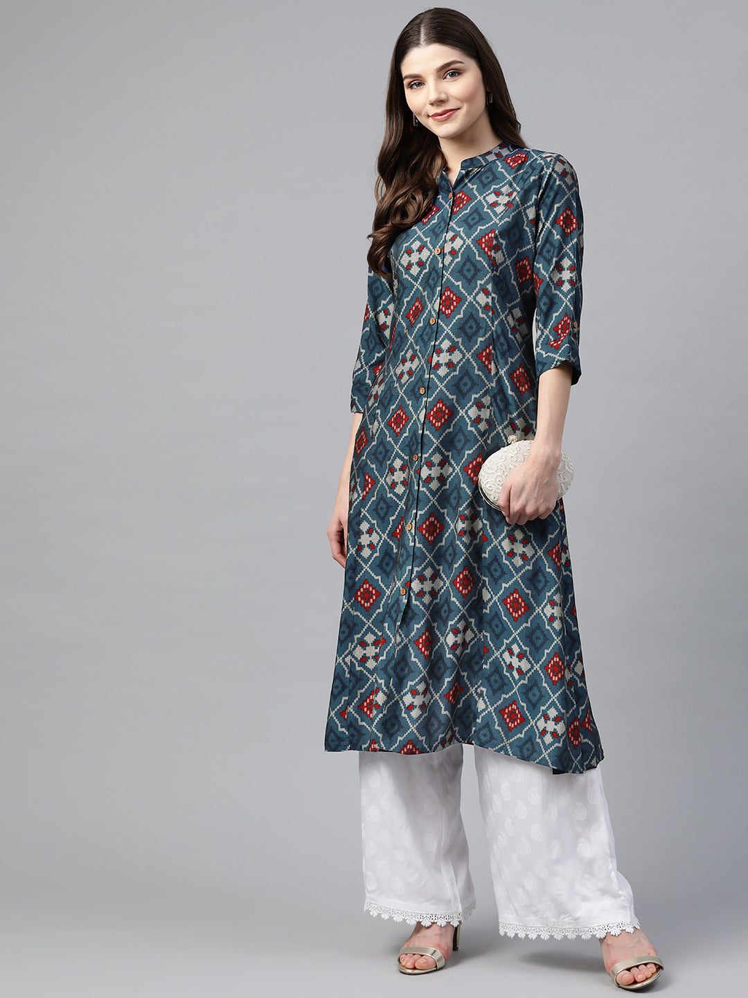 Women'S A-Line Printed Rayon Kurta | LASVINI - Redefining Indian Fashion with Elegance