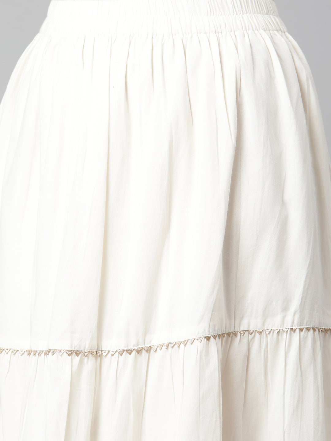 Women'S Blue Cotton Kurta With Skirt | LASVINI - Redefining Indian Fashion with Elegance