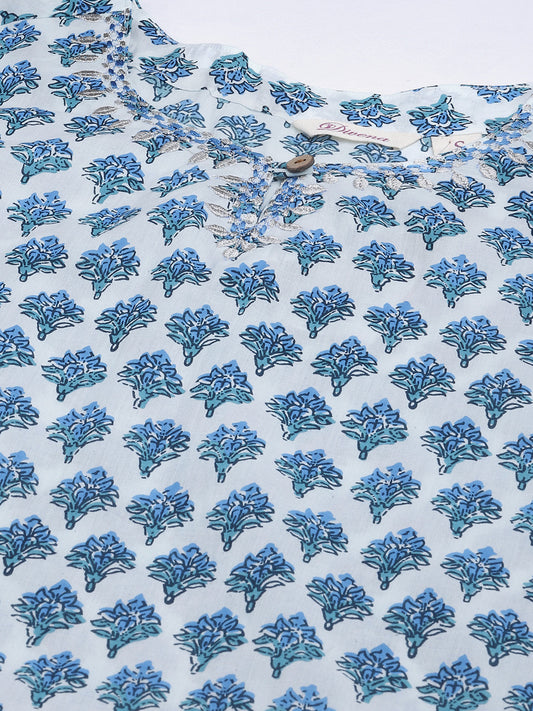 Women'S White Cotton Kurta Pant Set | LASVINI - Redefining Indian Fashion with Elegance