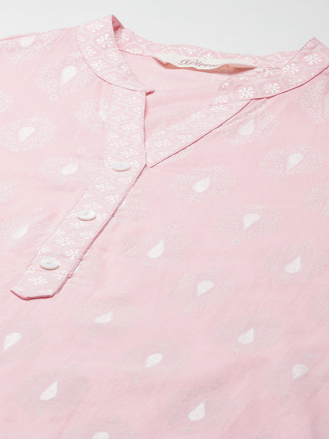 Women'S Baby Pink Cotton Kurta Palazzo Set | LASVINI - Redefining Indian Fashion with Elegance