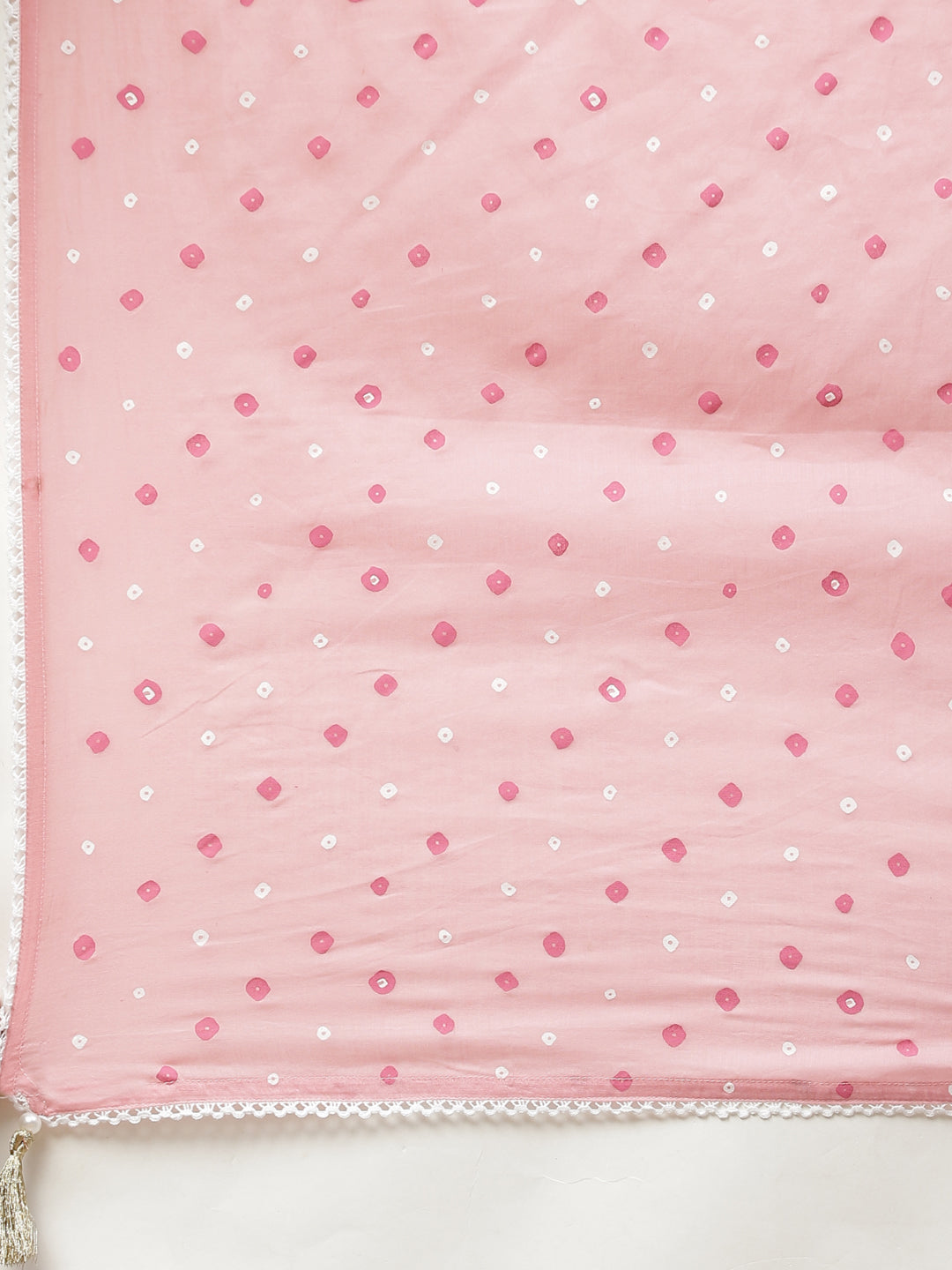Women'S Pink Cotton A-Line Kurta Pant Set With Dupatta | LASVINI - Redefining Indian Fashion with Elegance