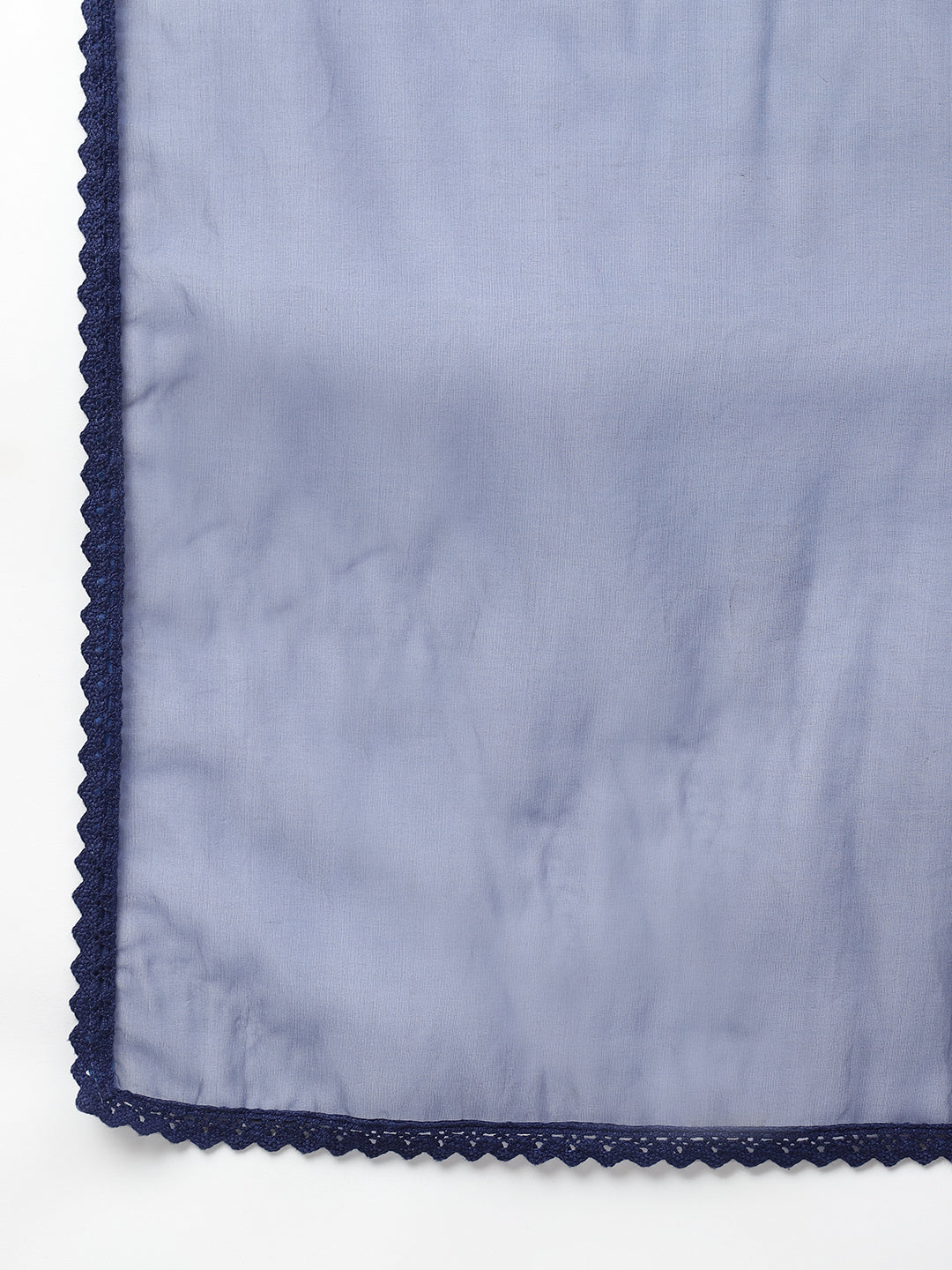 Women Blue Floral Burn Out Valvet Kurta Pant With Organza Dupatta Set | LASVINI - Redefining Indian Fashion with Elegance